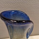 Vase and Bowl made of several layers of glass with inlaid air ‘bubbles’ from Swedish Visby glass 92