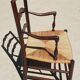 Old Provençal straw chair