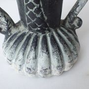 Vase balustre décoré de palmiers style années 1950