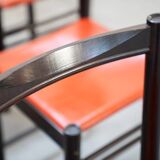 Table and 6 chairs mod. ibisco, 70's/80's
