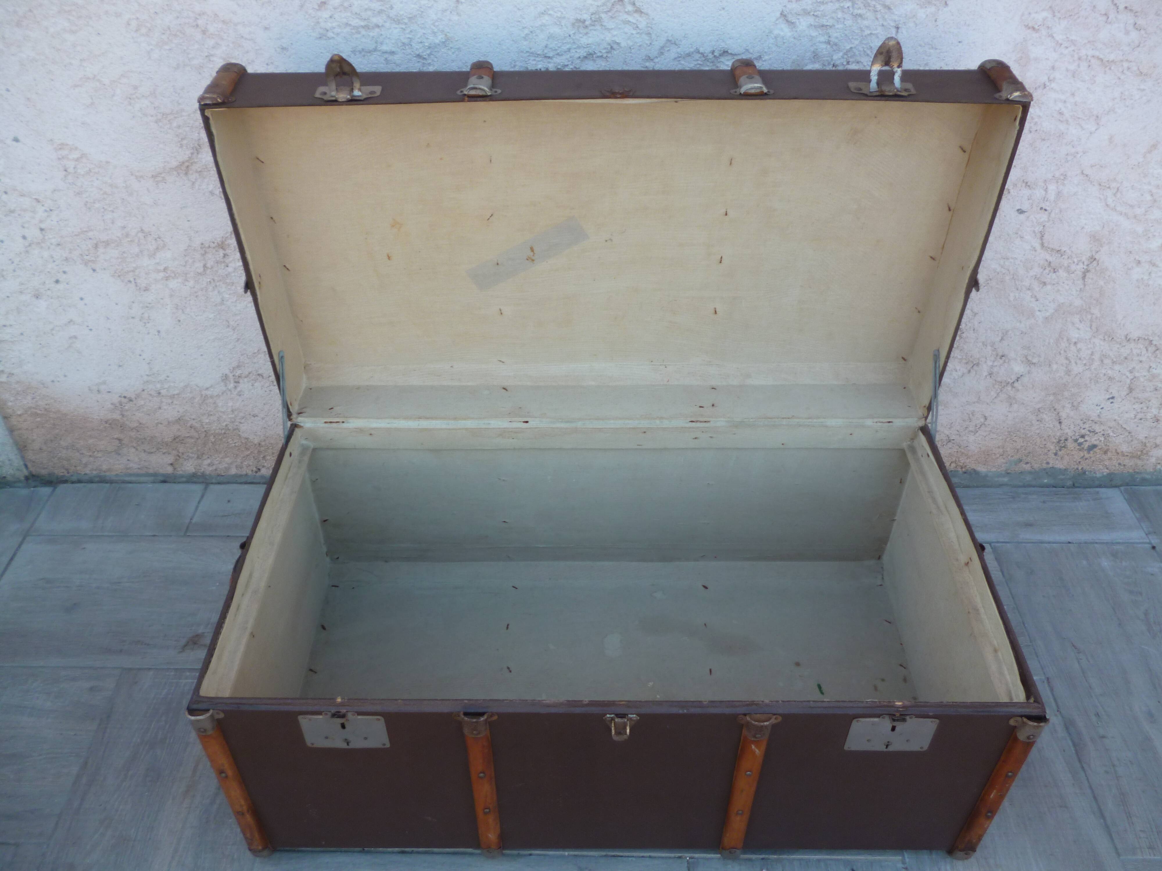Old travel trunk