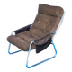 VELVET BROWN CHROME ARMCHAIR 1970 IKEA VINTAGE