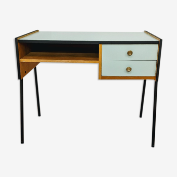 Bureau vintage de style scandinave en bois