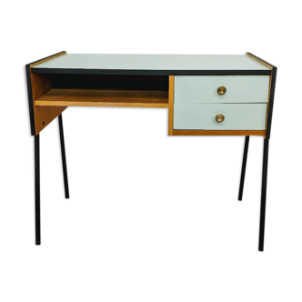 Vintage Scandinavian-style wooden desk