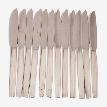 12 couteaux de table Orfèvrerie St Medard