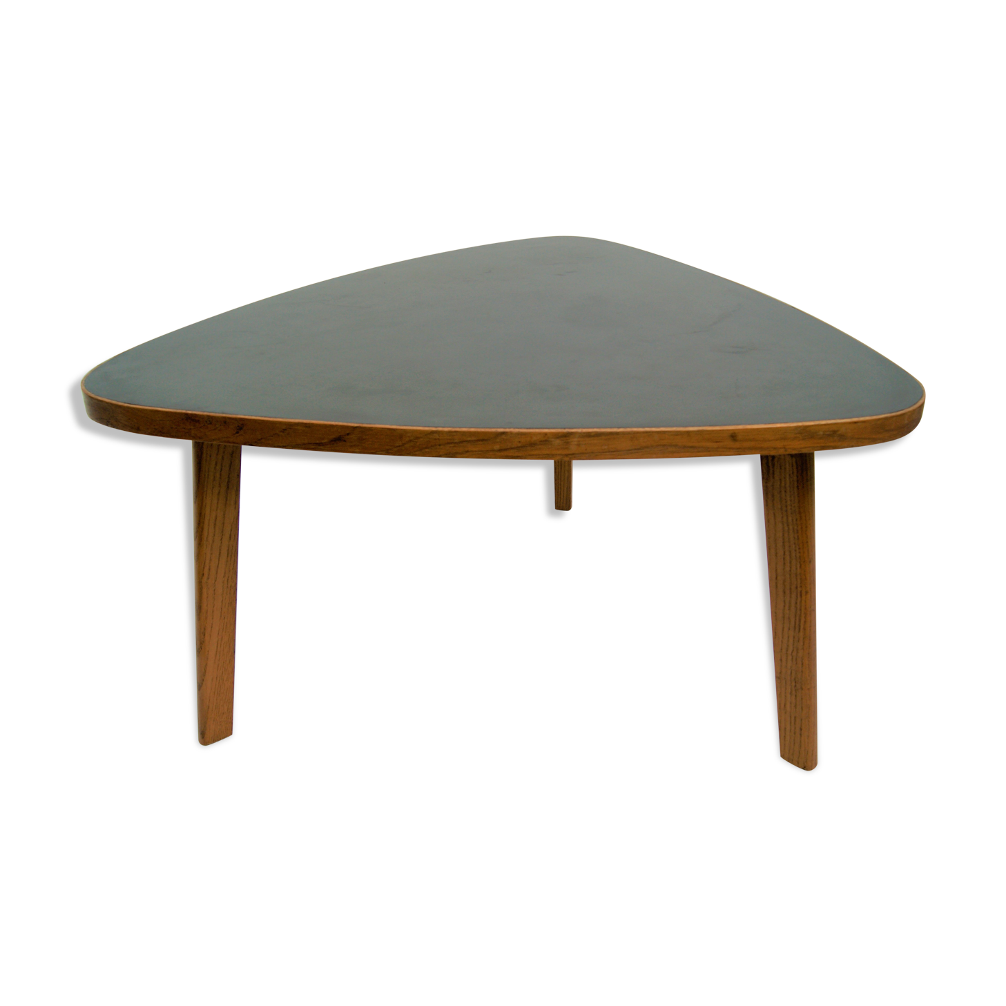 Tripod tripod table. oak, black laminate