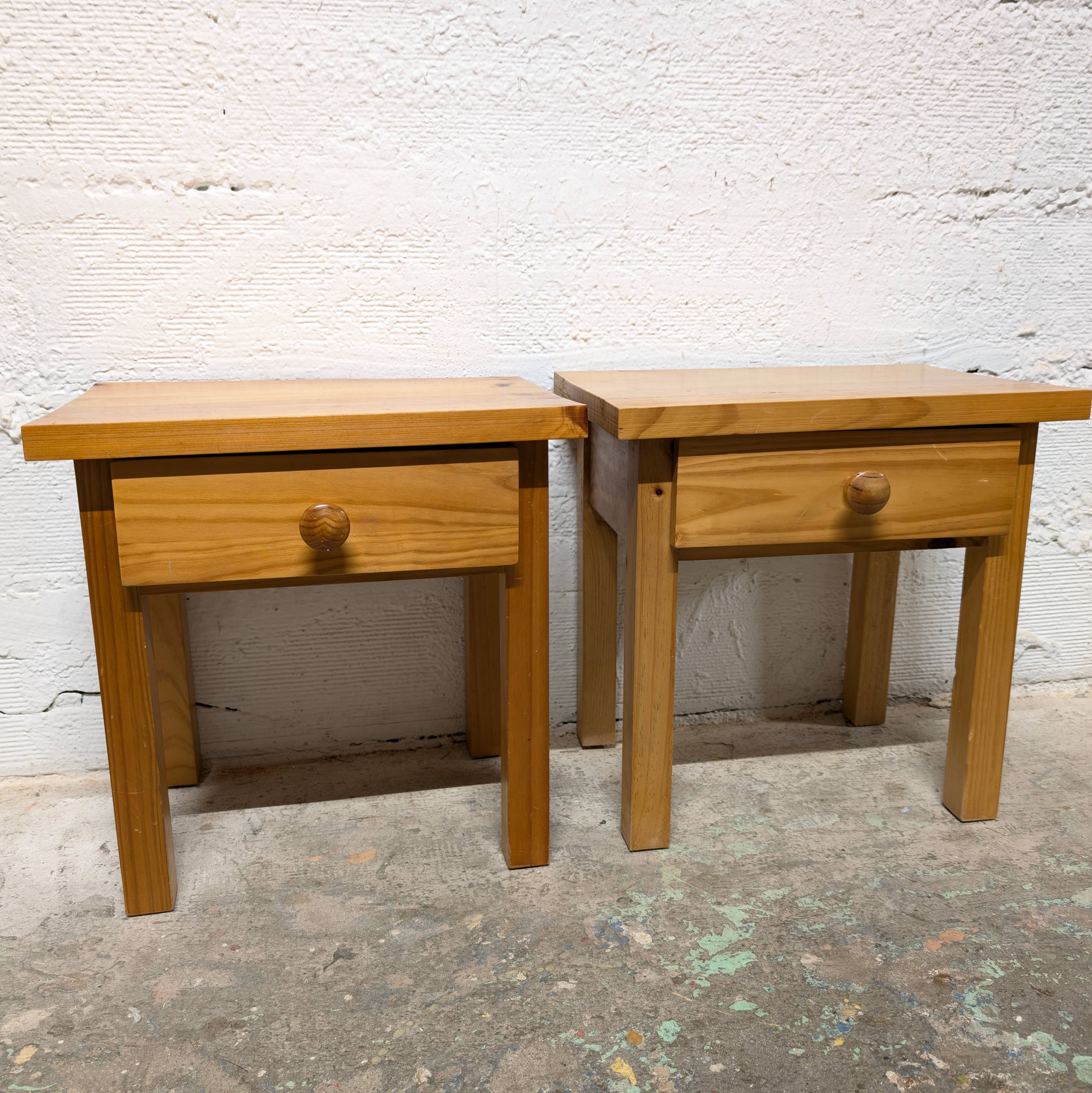 Pair of vintage bedside tables