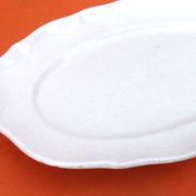 K&G (Keller & Guerin) Half-Porcelaine Lunéville Large polylobed serving dish late 19th century