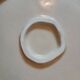 7 old stoneware flat plates