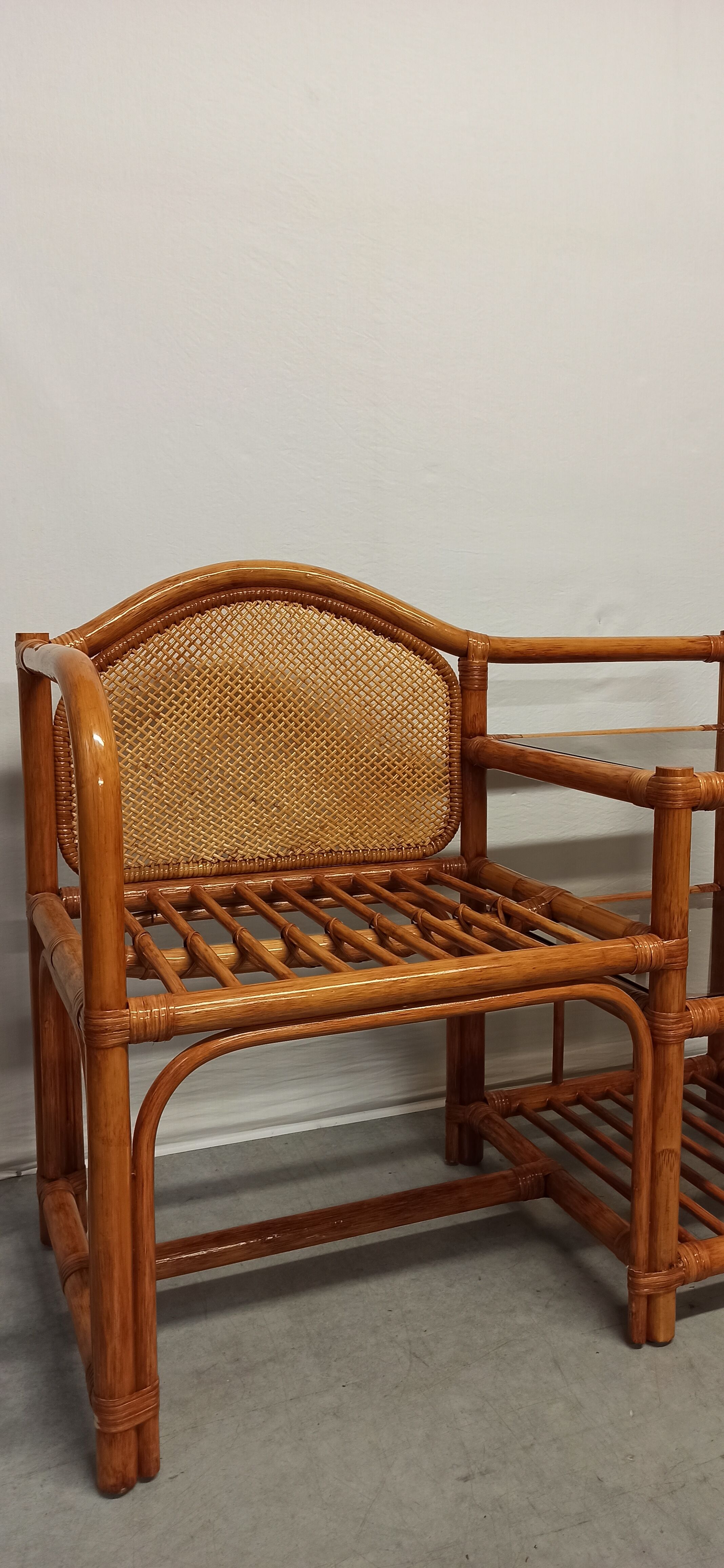 Furniture phone bamboo rattan and wicker