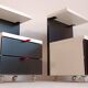 Tables de chevet postmodernes ikea noir et blanc 1980’s en tbeg
