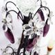 Girandole lamp in crystal and iron