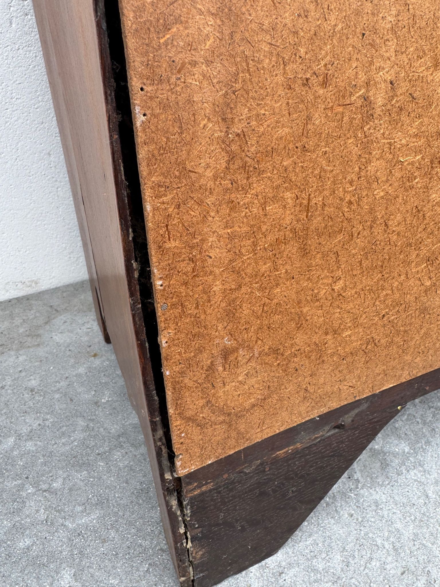Commode en bois de burl vintage