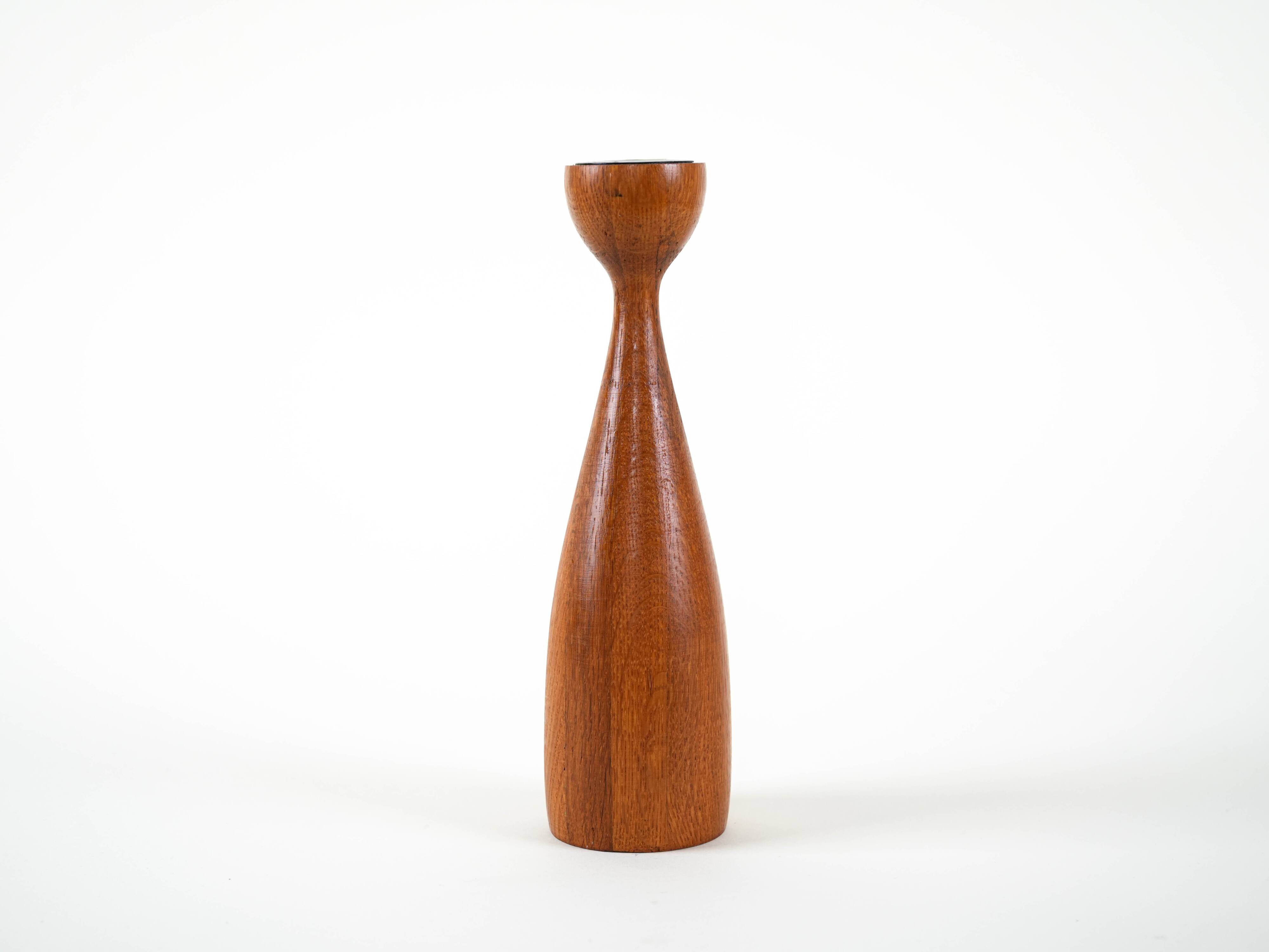Bougeoir en teck, design danois, années 1970, fabriqué par BoConcept
