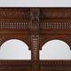18th Century Gothic French Oak Carved High Back Panel Settle