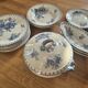 Antique table service Sarreguemines U&C Flore – 17 pieces
