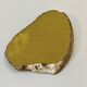 Vintage blue ochre agate slice tray, agate ashtray, 1960s
