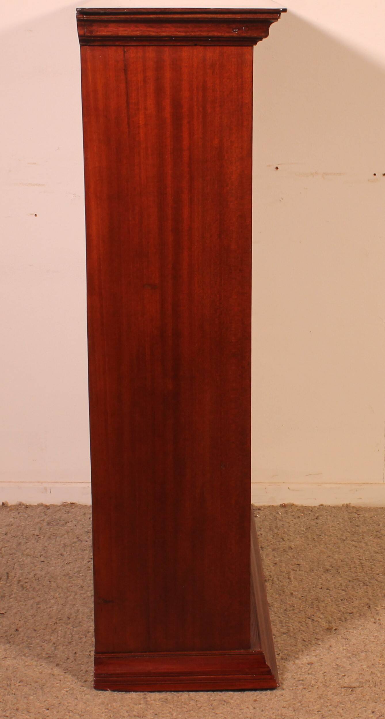 Bibliothèque Ouverte En Acajou 19° Siècle-angleterre