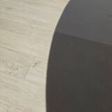 Round tulip table in smoked glass 1970