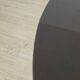 Round tulip table in smoked glass 1970