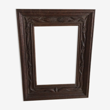 Ancient frame carved in oak