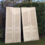 2 pairs of large 19th-century Haussmann-style cupboard doors.