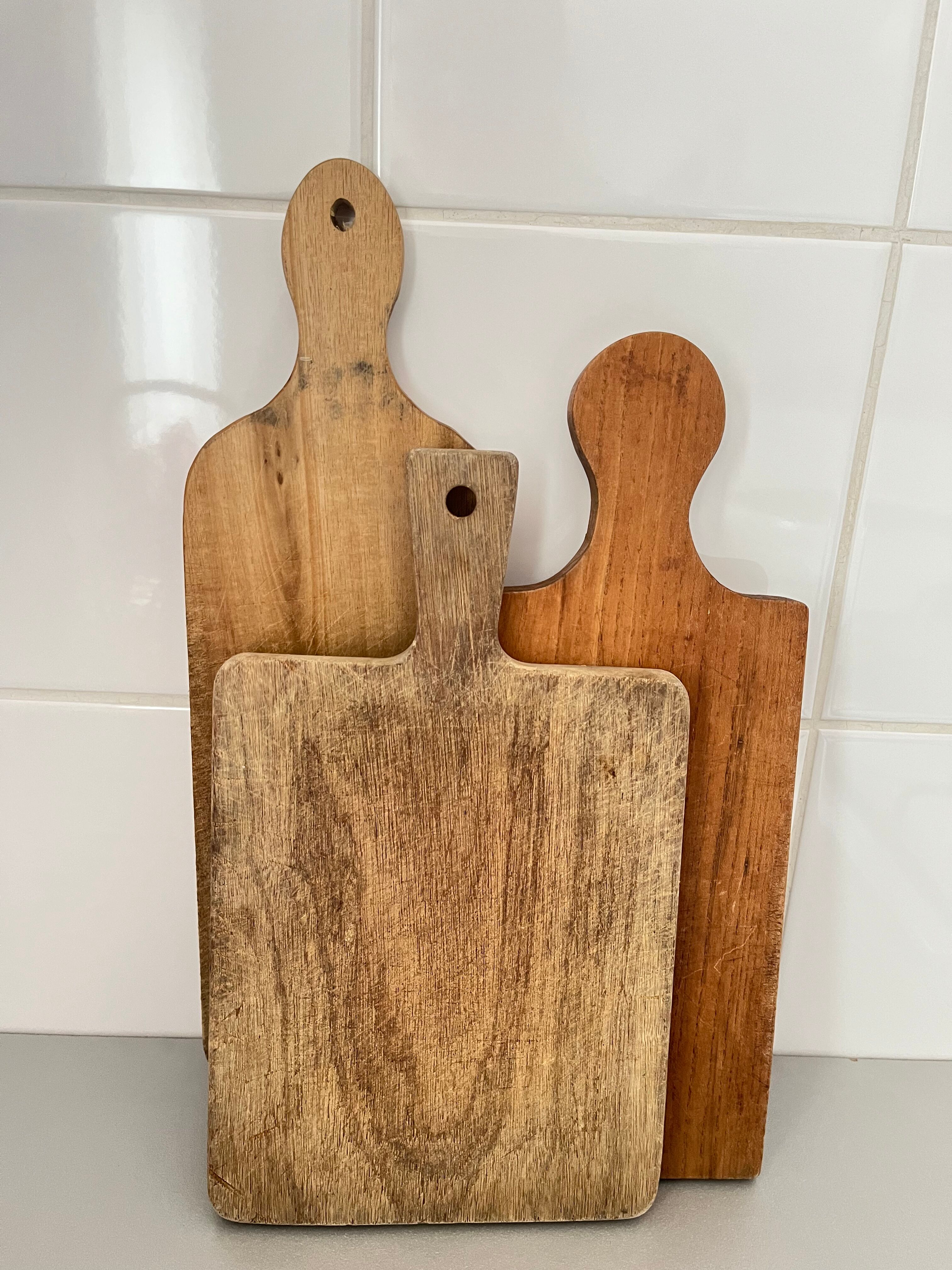 Set of wooden cutting boards