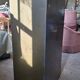 Industrial metal drawer cabinet Y.A. Chauvin Paris 1940s