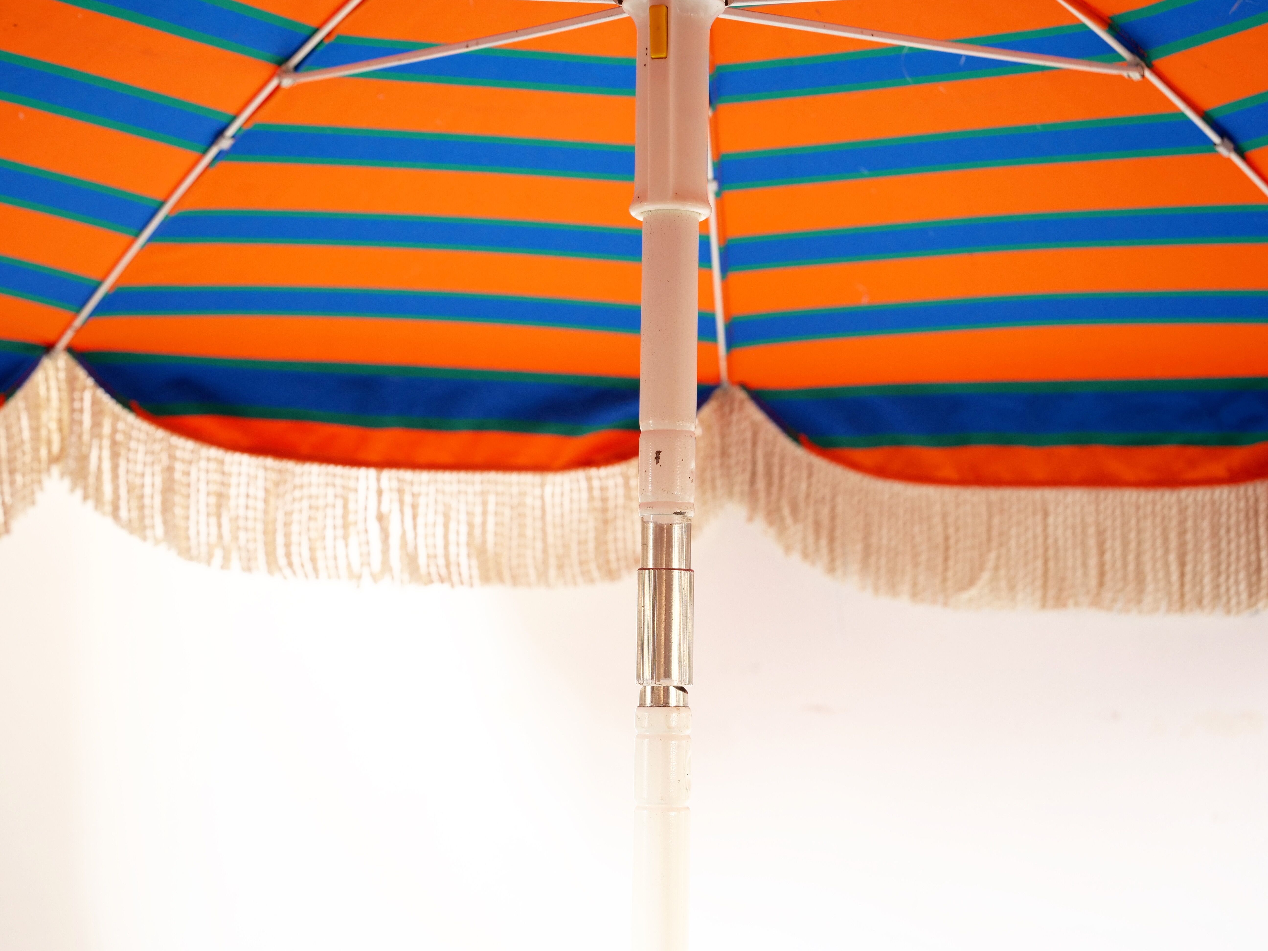 Vintage psychedelic orange umbrella