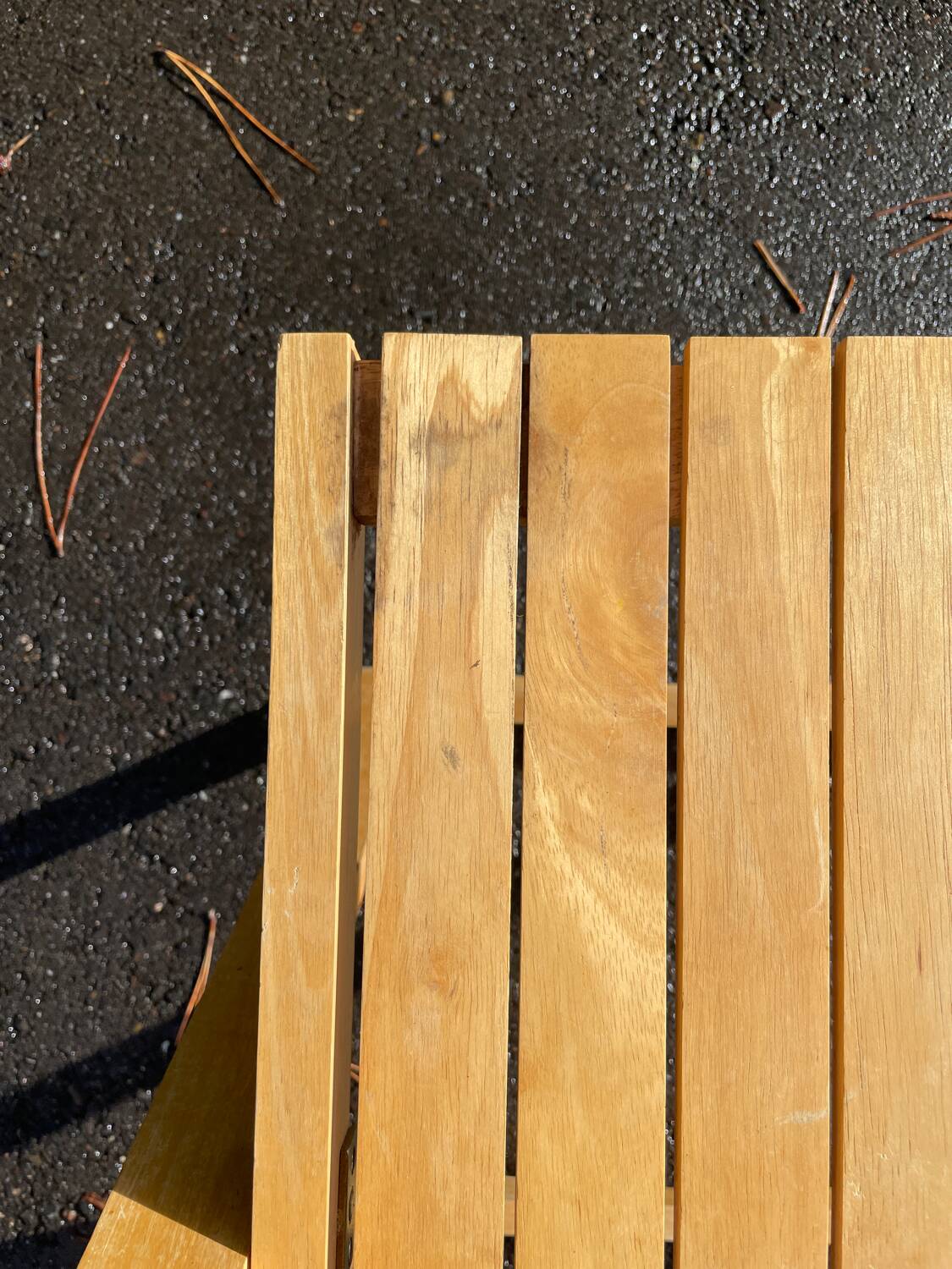 Wooden folding chair 1980
