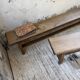 Set of two rustic oak farm benches 2m