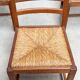 Set of eight French dining chairs