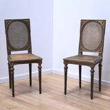 Pair of vintage Louis XVI chairs