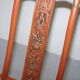 Chaise pliante chinoise antique avec sculptures, vers 1900-1920