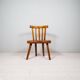 Swedish folk art chair from the 19th century with highly decorative forms.