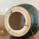 Lamp foot in gray ceramic speckled with green 50s 60s