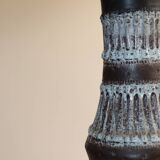 Glazed earthenware vase