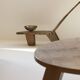 Chair / Armchair in monoxyl wood West Africa Lobi / Stargazer 1950