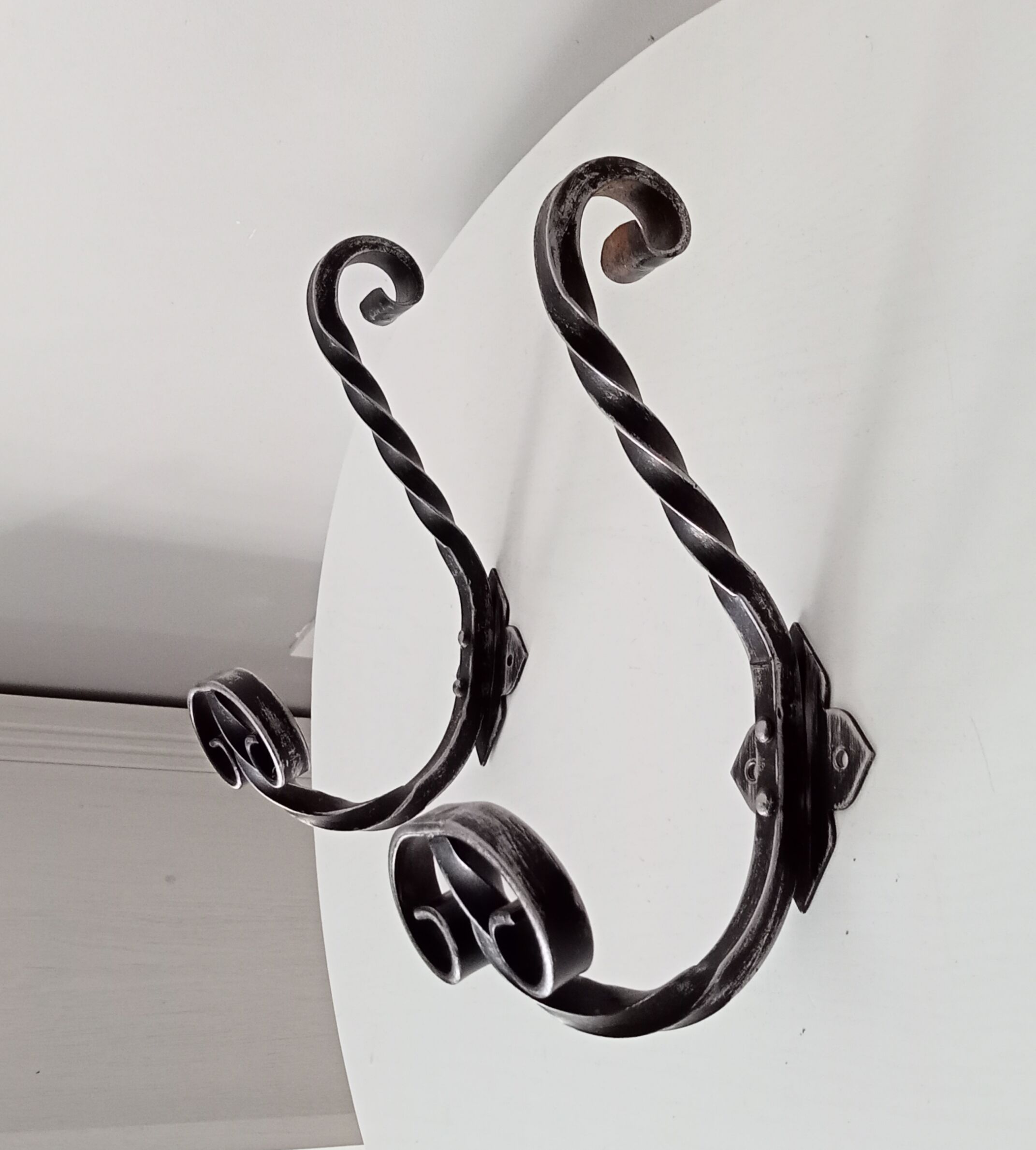 Pair of hooks wall coat rack 50/60s