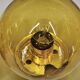 1970s Space Age Amber Glass Double Wall Lamp, Kamenický Šenov