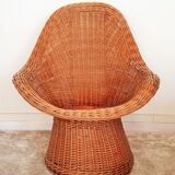 Adult armchair easy flesh rattan
