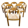 Set of six Rainer Daumiller pine wood arm chairs, 1970s