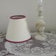 French Vintage Small Marble Table Lamp – Cream with Beige & Blue Veins 5237