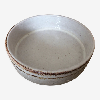 Glazed stoneware dish