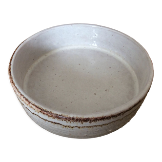 Glazed stoneware dish