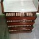 Ancienne commode lavabo en ronce de noyer et marbre blanc – XIXe siècl