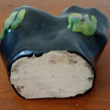 Black ceramic vase 50/60 years