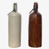 Old wabi sabi stoneware bottles