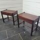Pair of Scandinavian mahogany bedside tables from the 60s