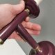 Wall lamp from Swedish Belid 1990s, in a beautiful aubergine purple colour.